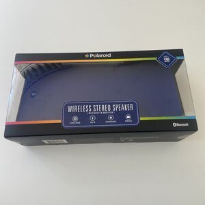 Polaroid Wireless Stereo Speaker Bluetooth PBT598-BGL (Blue) New in Sealed Box!